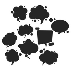 Speech bubbles template