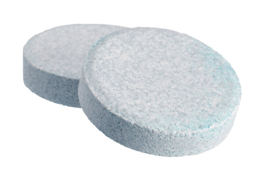Tabletten Badefarbe blau