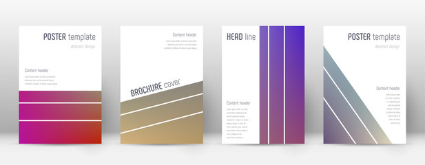 Flyer layout. Geometric delicate template for Brochure, Annual Report, Magazine, Poster, Corporate Presentation, Portfolio, Flyer. Alluring gradient cover page.
