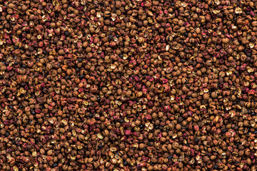 Sichuan pepper or Chinese coriander full frame background