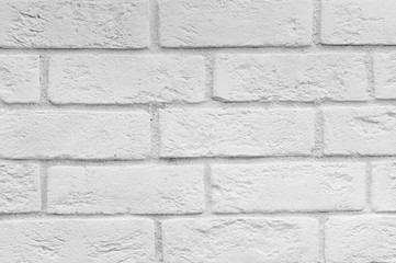 Abstract white brick wall texture for background