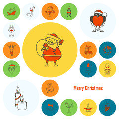 Christmas and Winter Icons Collection