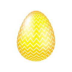 decorative easter egg zig zag ornament vector illustration