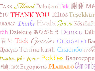 ありがとう 世界の言葉 Thank youの背景素材 vector