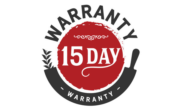 15 days warranty icon vintage rubber stamp guarantee