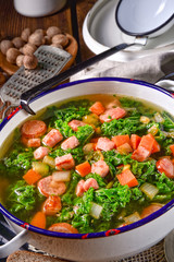 a tasty kale soup