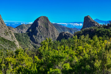 Spain Gomera island mountain landscape