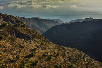 Spain Gomera island mountain landscape
