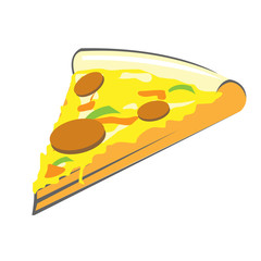 Pizza slice - piece of italian food