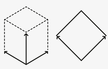 Size, square, area concept linear icons. Volume, capacity, acreage line symbols and pictograms. Size and square dimension and measuring vector outline icon set. Thin contour infographic elements.