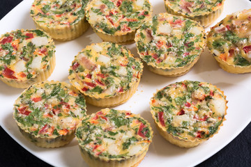Egg muffins with onion
