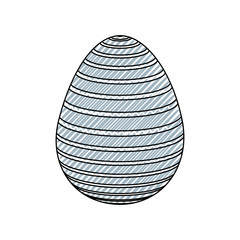 decorative easter egg ornament festive vector illustration