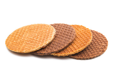 Dutch waffles isolated