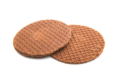 Dutch waffles isolated