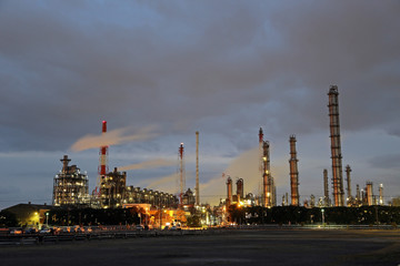 Obraz premium 工場の夜景