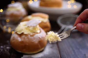 Semla swedish cream bun