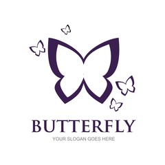 Butterfly logo template