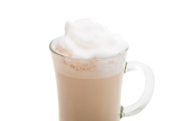 cup of cappuccino isolated
