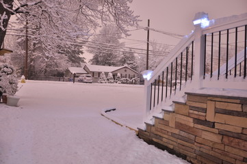 Snowy driveway