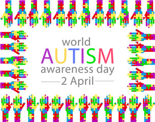 World Autism Awareness Day 2 april. Vector illustration