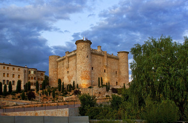 View of the ancient castle in Spain