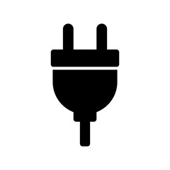 Electric plug vector icon.