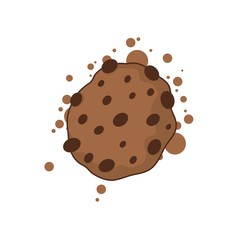 Cake illustration. Sweet cake icon
