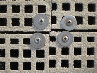 grid with screws
