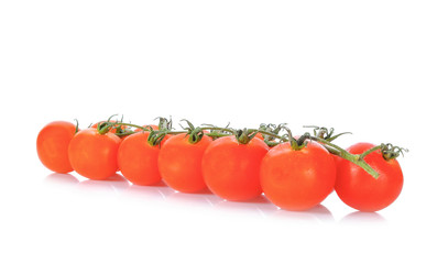 Tomato cherry on white background