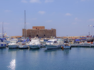 Fototapeta na wymiar View on Paphos marina