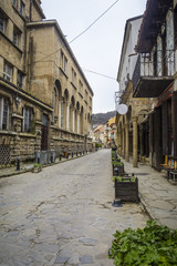 Veliko tarnovo old cobbled street
