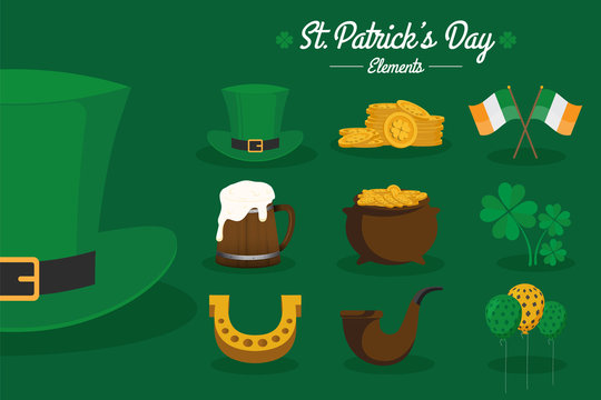 St.Patrick's day signs and icons collection