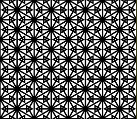 Seamless traditional Japanese ornament Kumiko