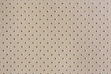 Beige perforated eco leather