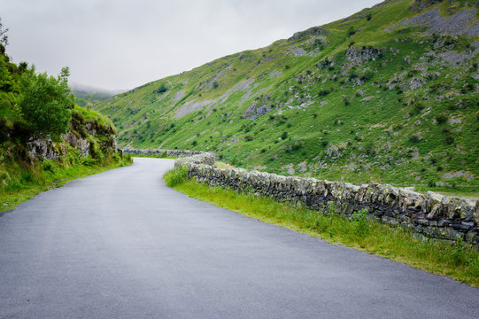 Isolated country road in Cumbria