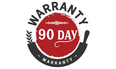 90 days warranty icon vintage rubber stamp guarantee