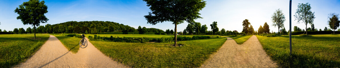 Fototapeta premium Panorama city Park