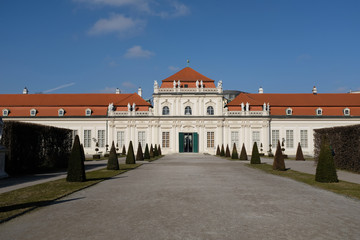 Fototapeta premium Belvedere im Winter, Wien, 2018