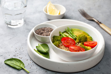 breakfast with quinoa and vegetables