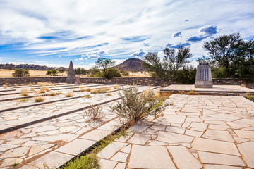 A memorial near at Norvalspont near Gariep Dam to honour the loss of lives in a concentration camp in the area, during the Anglo-boer war. Norvalspont, South Africa.