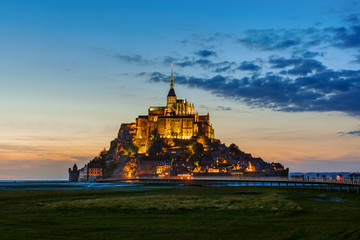 Fototapeta premium Mont Saint Michel Abbey - Normandy France