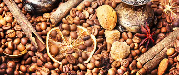 Turkish coffee roasted bean