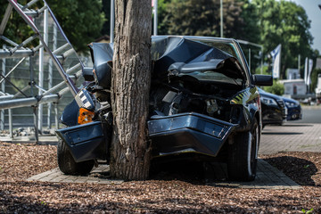 Obraz na płótnie Canvas Autounfall und Crash Test