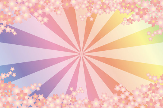 #Background #wallpaper #Vector #Illustration #design #free #free_size #charge_free #colorful #color rainbow,show business,entertainment,party,image  背景素材壁紙,桜の花,春,入学式,卒業式,年賀状,はがきテンプレート,正月,満開,和風,模様,ピンク