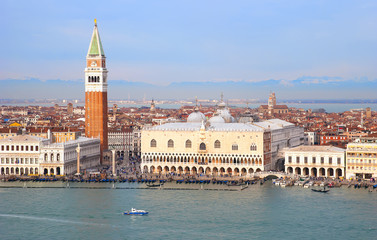Aerial view of Doge palace