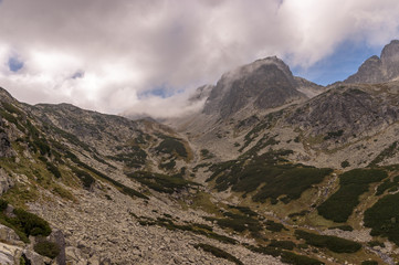 Velka Studena valley in autumn. High Tatra Mountains. Slovakia.