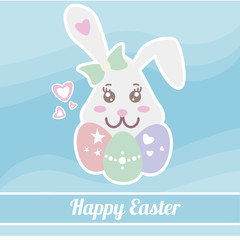 Colorful Happy Easter Template