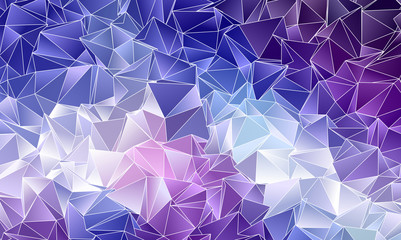 Abstract polygonal background. Triangulated texture