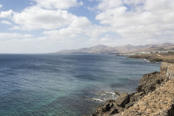 Pueto del Carmen coastline Lanzarote, Canary Islands. Spain