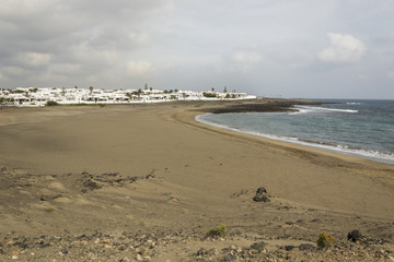 Beach Arrecife Lanzarote Island, Canary Islands, Spain